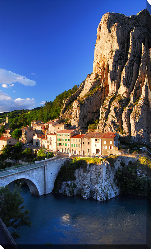 Town Of Sisteron In Provence France